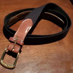 Torino European Ribbed Surcingle Black Belt 44